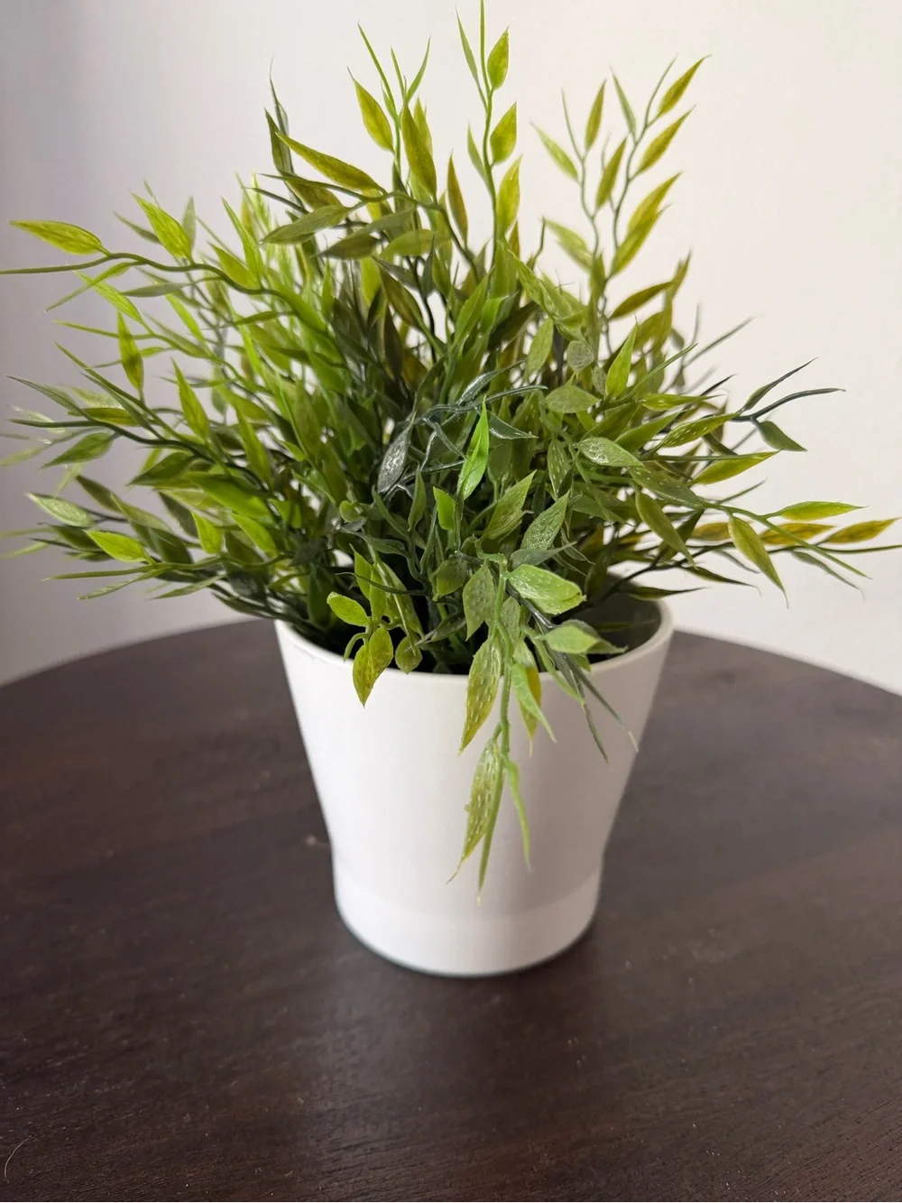 IKEA Faux Greenery in White Planter